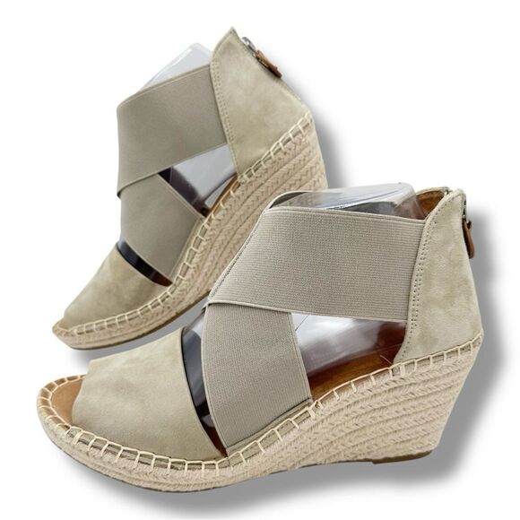 GENTLE SOULS KENNETH COLE Womens Gray‎ 1" Platform Colleen Espadrille Shoes 8.5M - Picture 2 of 14